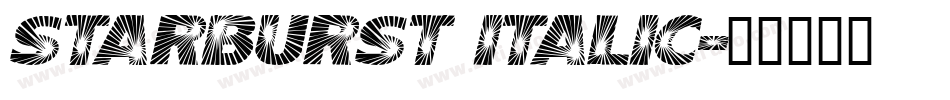 Starburst Italic字体转换